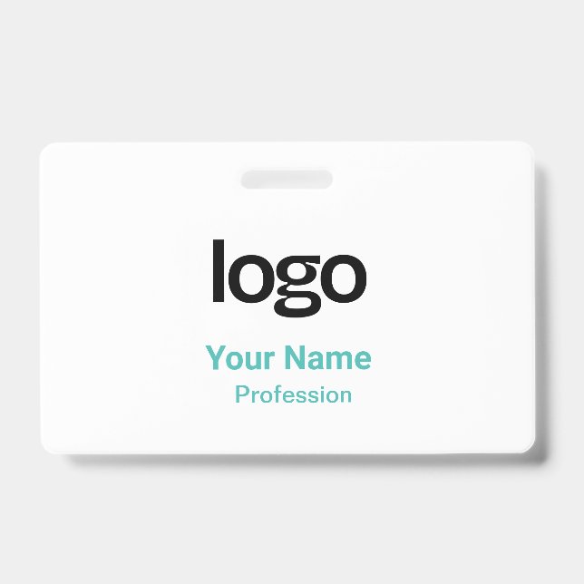 Turquoise Name Tags Badges (Front)