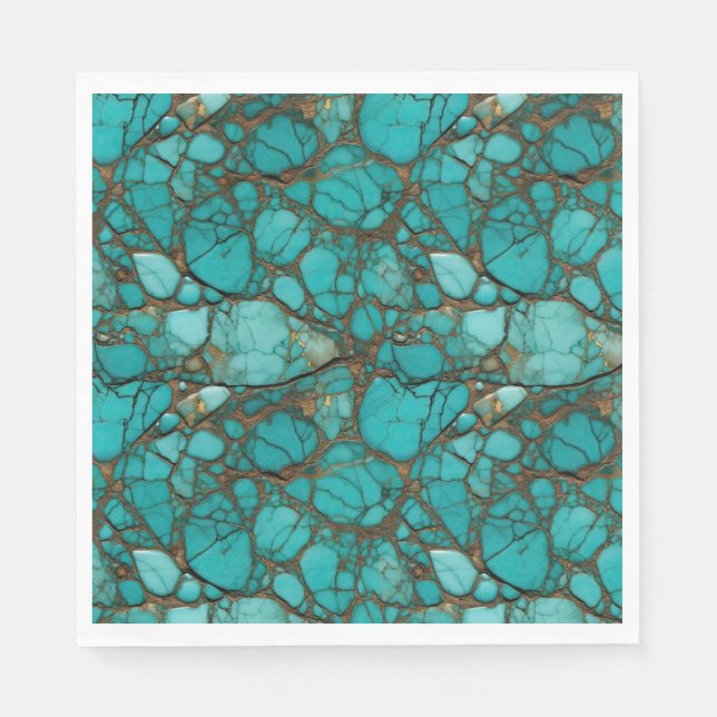 Turquoise  napkin (Front)