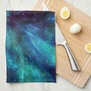 Turquoise Nebula Kitchen Towel