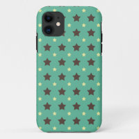 *Turquoise Nights Retro Stars* iPhone 5/5S Case