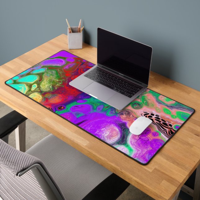 Turquoise, noir, violet, couleur vive (Bureau 2)