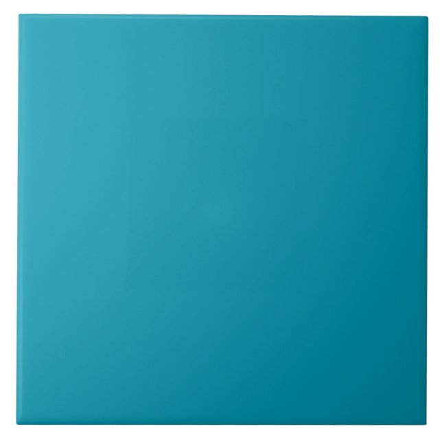 Turquoise Ocean Blue Ceramic Tile. Tile (Front)