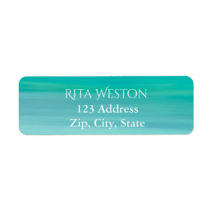 Turquoise ocean sea water address return