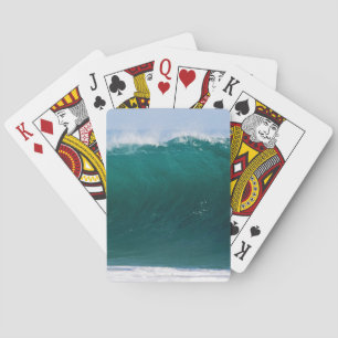 Turquoise Ocean Wave Playing Cards