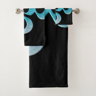 Turquoise Om Bath Towel Set