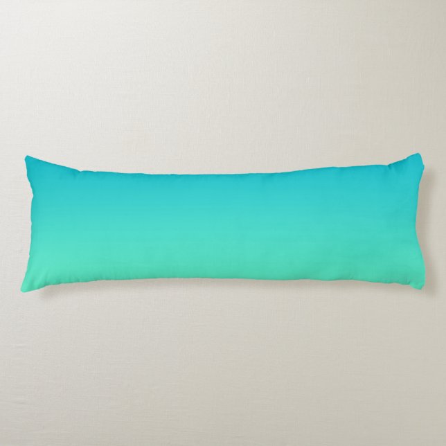 “Turquoise Ombre” Body Pillow (Front)