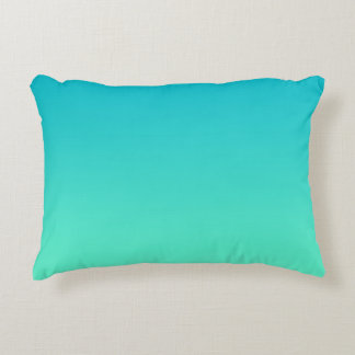 “Turquoise Ombre” Decorative Pillow