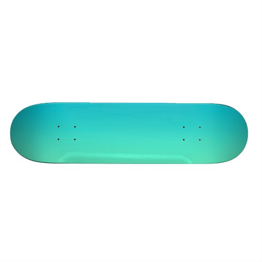Turquoise Ombre Skate Board Decks