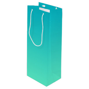 Turquoise Ombre Wine Gift Bag