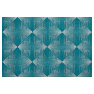 Turquoise opal white fabric