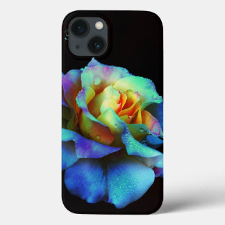 Turquoise Pastel Rainbow Rose Galaxy Note 4 case