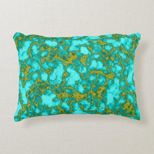 Turquoise Pattern Accent Pillow