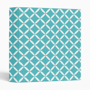 Turquoise Pattern Binder