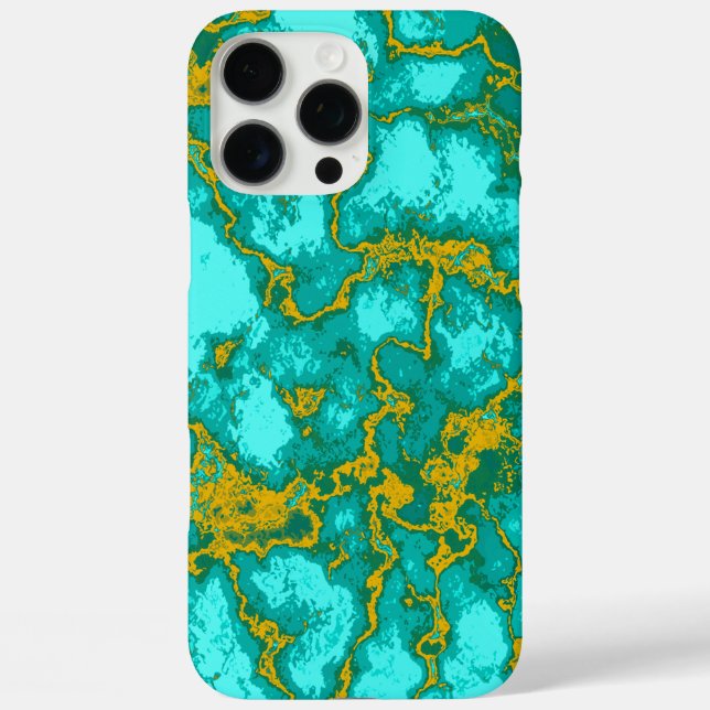 Turquoise Pattern Case-Mate iPhone Case (Back)