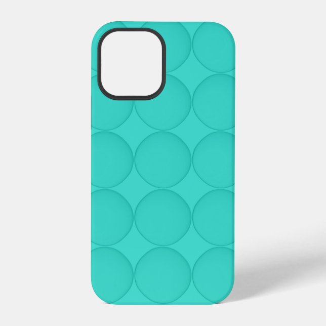 Turquoise Pattern iPhone Case (Back)