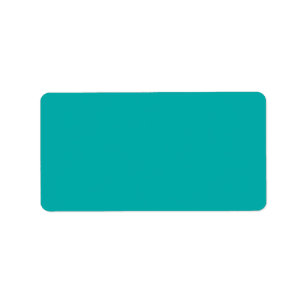 Turquoise Peacock Background Ready to Customize Label