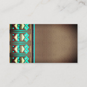 Turquoise Père Noël Fe carte de visite