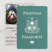 Turquoise Philippines Passport Save The Date