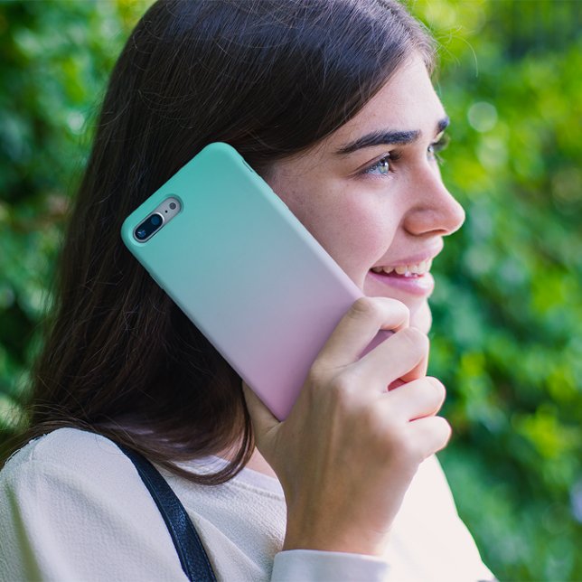 Turquoise Pink Ombre Case-Mate iPhone Case (Creator Uploaded)