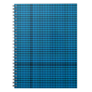 Turquoise Plaid Notebook (Eighty Pages B&W)