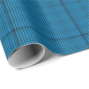 Turquoise Plaid Wrapping Paper