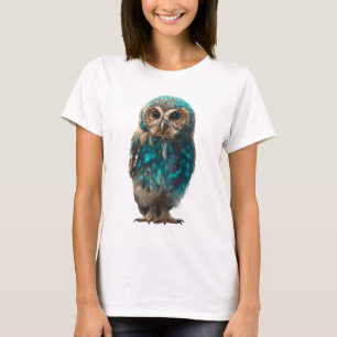 Turquoise Plumage Mystical Owl Women T-Shirt