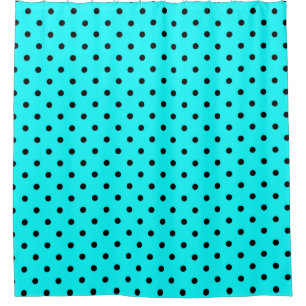 Turquoise polka dot background