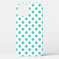 Turquoise polka dots