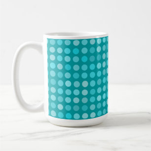 Turquoise polka Dots Coffee Mug