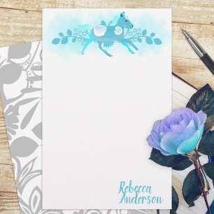Turquoise Pony Personal Stationery