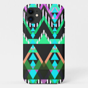 Turquoise Pop Aztec iPhone 11 Case