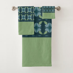 Turquoise Profonde Avec Vert