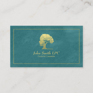 Turquoise Psychologist Personal Counsellor Appointment Card