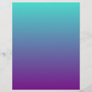 Turquoise Purple Ombre