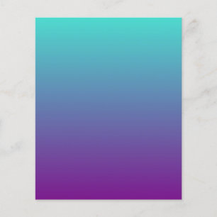 Turquoise Purple Ombre