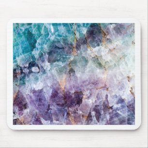Turquoise & Purple Quartz Crystal Mouse Pad