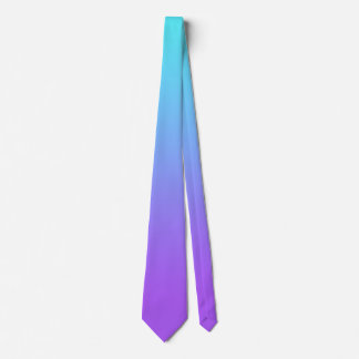 Turquoise & Purple Tie