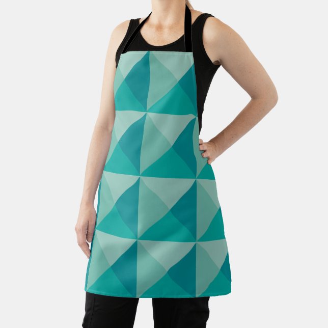 Turquoise Pyramids  Apron (Insitu)
