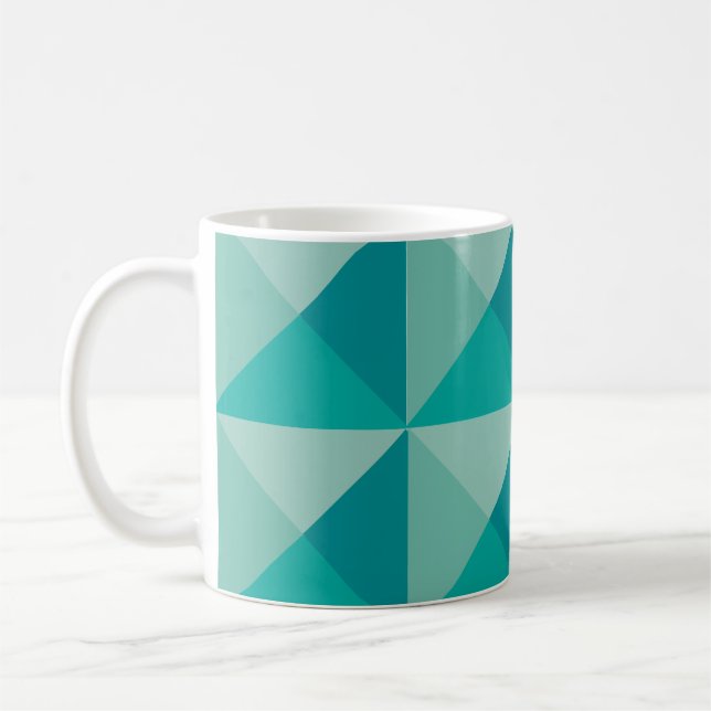 Turquoise Pyramids  Coffee Mug (Left)
