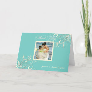 Turquoise+Rayures de vanille Merci photo/DO-IT-YOU