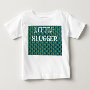 Turquoise Retro Ovals and Semi-Circles Baby T-Shirt