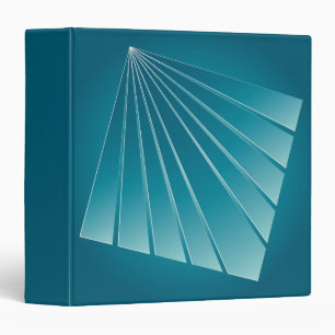 Turquoise ribbons binder