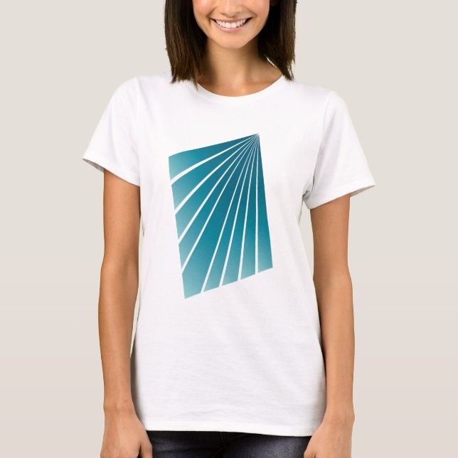 Turquoise ribbons T-Shirt (Front)