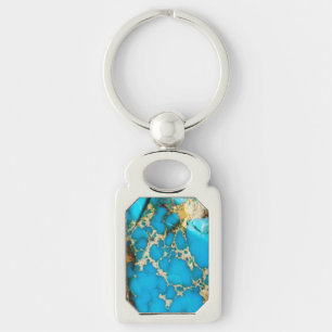 Turquoise Rock 1 Keychain