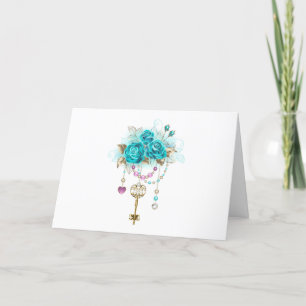 Turquoise Roses with Keys Program
