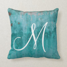 Turquoise Rust Monogram
