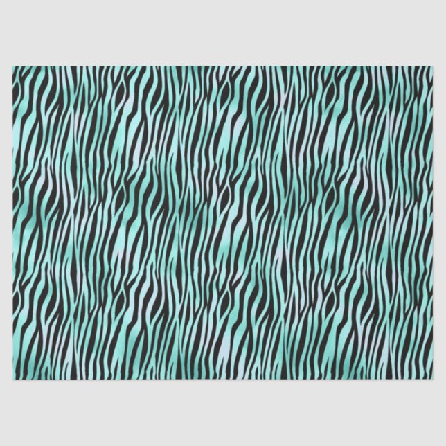 Turquoise Safari Series Design 15 Tissue Paper (Front)
