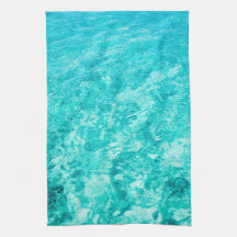 Turquoise Sea Ocean Kitchen Towel