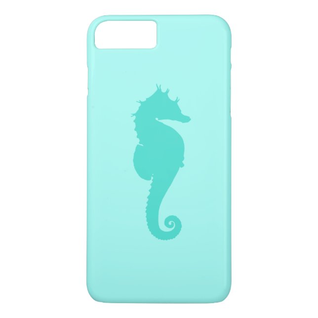 Turquoise Seahorse 2 Case-Mate iPhone Case (Back)