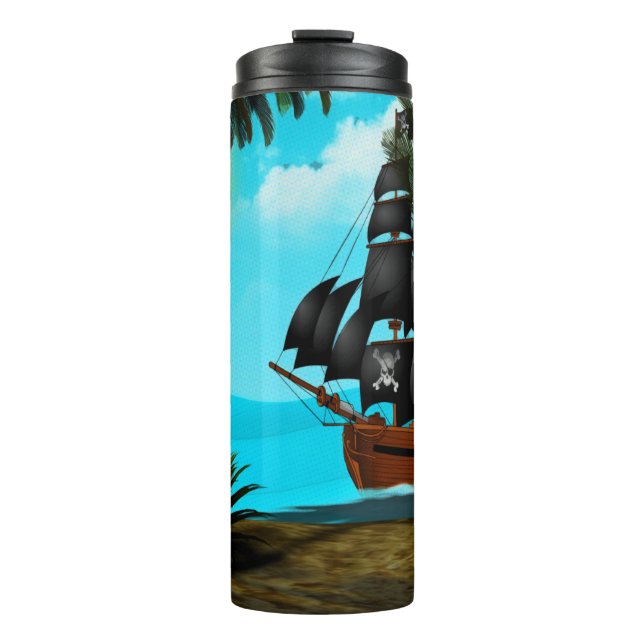 Turquoise Seas Thermal Tumbler (Front)